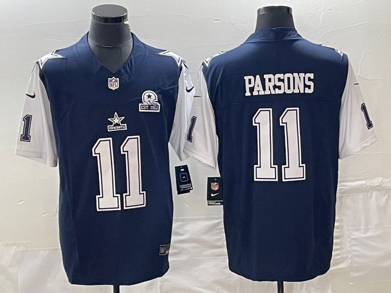 Men's Dallas Cowboys Micah Parsons #11 Navy Jersey